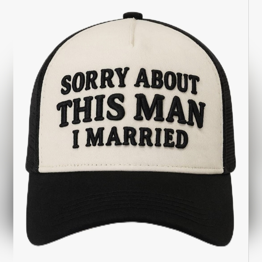 Funny Trucker Hat - Snapback Cap - NWT Black & White